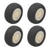 4pcs 25mm Dia Foam Wheel Replacement Wheel Black and White, (Bettomshin) view 1