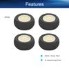 4pcs 25mm Dia Foam Wheel Replacement Wheel Black and White, (Bettomshin) view 3