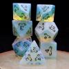 Haxtec Gemstone Dice Opal DND Dice Set with Dice Case Opalite D&D Compatible with Dungeons and Dragons Dice TTRPG DND Master Gift view 2