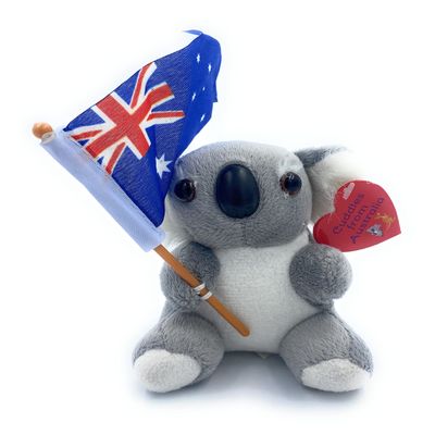 Aeisage Small Koala Stuffed Animal - 4" Plush Bear with Flag - Super Soft Australian Souvenir Gift