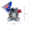 Aeisage Small Koala Stuffed Animal - 4" Plush Bear with Flag - Super Soft Australian Souvenir Gift view 2