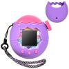 Case for Tamagotchi Paradise Soft Silicone Cover, Protector Sleeve Skin for Virtual Pet Game Machine with Detachable Lanyard Portable Anti-Drop Holder (Purple) view 1