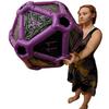 Large D20 Dice Inflatable Extra Large Giant Gaming DND Tabletop RPG Roleplaying Dungeons and Dragons (Black and Purple) view 1