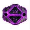 Large D20 Dice Inflatable Extra Large Giant Gaming DND Tabletop RPG Roleplaying Dungeons and Dragons (Black and Purple) view 2