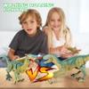 VERTOY Remote Control Dinosaur Toys for Kids - Build a Big Walking Velociraptor Dino with Light and Sound, Birthday Gift Ideas for Boys and Girls 3-5 5-7 8-12 Year Old view 2