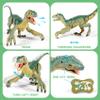 VERTOY Remote Control Dinosaur Toys for Kids - Build a Big Walking Velociraptor Dino with Light and Sound, Birthday Gift Ideas for Boys and Girls 3-5 5-7 8-12 Year Old view 3