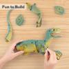 VERTOY Remote Control Dinosaur Toys for Kids - Build a Big Walking Velociraptor Dino with Light and Sound, Birthday Gift Ideas for Boys and Girls 3-5 5-7 8-12 Year Old view 4