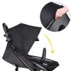 Beberoad Love Universal Stroller Sun Shade & Mosquito Net  2-in-1 Baby Stroller Cover with UV Protection & 2-Way Zipper for Infant Carriages, Prams, and Travel Strollers (Black) view 4