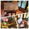 Lannso DIY Dollhouse Miniature Kit, Doll House Kit with Dust Proof Cover and Music Box, Mini Wooden Dollhouse Toys for Adult Gift(M2132) view 3