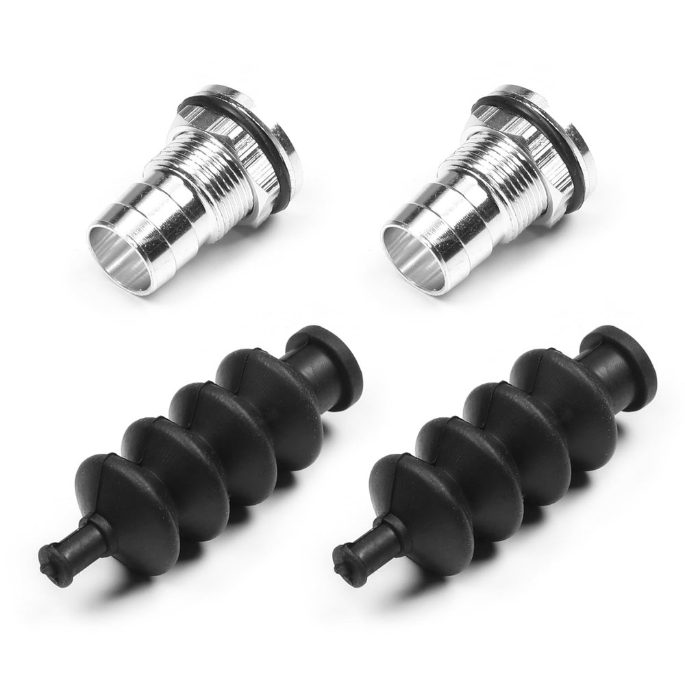 Bettomshin Waterproof Push Rod Rubber Seals, with Aluminum Mount, L54mm for RC Boat 2 Sets