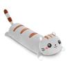 AFAN Long Cat Plush Cute Cat Body Pillows Kawaii Stuffed Animals Plushies Soft Cuddly Cotton Plush Toys Room Decor Gifts for Kids Girls Boys Adults (Grey, 42 Inch) view 1