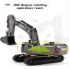 Gemini&Genius Excavator Toy for Kids, Construction Vehicle Digger for 2 3 4 5 6 Year Old Boys Toddlers 1/50 Scale Diecast Digger Car Heavy Duty Alloy Toys for Kids (Green) view 2