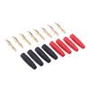 OliYin 4pairs 4mm Solder Type Banana Plug Male Bullet Connector Charger Adapter for RC LiPo Charger view 1