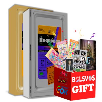 Moonbyul - 6equence [Ver 1+2 Full Set Ver.] (3rd Mini Album) 2 Albums+Pre Order Limited Benefits+BolsVos K-POP eBook (28p),3EA BolsVos Stickers for Toploader, Photocards