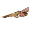 Pack of 2 Wooden Rubber Band Gun Handmade Play Set Shotgun Toy Fake Gun Toy Minigun for Kids view 3