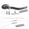 ZHIPAIJI Landing Gear Carbon Fiber Tail Landing Gear Set with PU Wheels for 50cc 100cc RC Airplane Model (Color : for 50cc) view 4