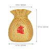 Coin Bank Piggy Bank Feng Shui Money Bag Coin Shaped Resin Saving Box for Chinese Fortune and Luck Desktop Home Lucky Ornament Decor view 2