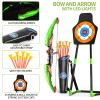 TEMI Bow and Arrow Set for Kids with LED Lights-Archery Set with 10 Suction Cup Arrows, Quivers & Standing Target, Outdoor Toys for Kids Boys & Girls Ages 3-12 Years Old view 2