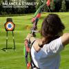 TEMI Bow and Arrow Set for Kids with LED Lights-Archery Set with 10 Suction Cup Arrows, Quivers & Standing Target, Outdoor Toys for Kids Boys & Girls Ages 3-12 Years Old view 3