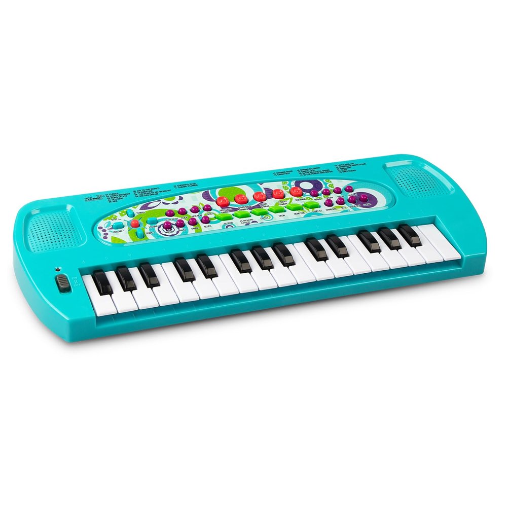 Raimy Mini Keyboard Piano for Kids, 32 Keys Portable Piano Early Learning Educational Electronic Music Keyboard Instrument Toys for 3 4 5 6 Year Old Boys and Girls (Blue)