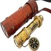 Functional Telescope Brass Made Glass Optics and High Magnfication Mini Telescope Handheld Antique Style view 2