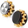 2 Pieces Copper Gear Fidget Spinner for Adults - Small Solid Brass Metal with Steel Bearings, Hand Spinner for Focus & Thinking - Office Desk Toy for Meetings and Phone Calls view 1