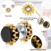 2 Pieces Copper Gear Fidget Spinner for Adults - Small Solid Brass Metal with Steel Bearings, Hand Spinner for Focus & Thinking - Office Desk Toy for Meetings and Phone Calls view 3