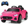 Costzon Ride on Car, Pink Licensed Maserati Gbili 12V Battery Powered Electric Car with Parent Remote Control & Manual Modes, Horn, Lights, MP3, Kids Car Toy Maserati Car for Boys Girls Toddlers Gift view 1