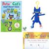 Pete The Cat Book Collection by James Dean (I Can Read), MerryMakers Backpack Pull Plush Doll, Gift Book Bag, and Learn to Draw Page (Educational Gift Set with Action, Humor and Learning to Read) view 1