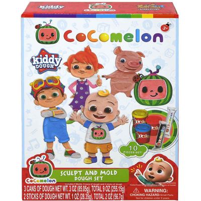 Cocomelon Kiddy Dough Sculpt and Mould Modelling Compound Set with Moulds
