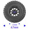 Vgoohobby OD 2.7" Rubber Tires & Plastic Wheel Rims Compatible with MN Model MN90 MN91 MN45 MN96 MN99 MN99S MN98 1/12 RC Car (Silver) view 4
