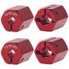 Vgoohobby Aluminum Alloy 12mm Wheel Hex Hub Drive Adapters with Pins Screws Compatible with Axial SCX10 HSP HPI Tamiya Redcat 1/10 RC Crawler Car (12mm, Red) view 3