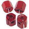Vgoohobby Aluminum Alloy 12mm Wheel Hex Hub Drive Adapters with Pins Screws Compatible with Axial SCX10 HSP HPI Tamiya Redcat 1/10 RC Crawler Car (12mm, Red) view 4