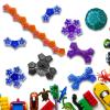 YowellGo Magnetic Fidget Sphere, 12 PCS Magnet Fidget Toys Tiles Soccer Puzzle Balls Building Blocks, Stress Relief Desk Toy Hand Toy Gift for Teenager Adult Man Woman(Red) view 3