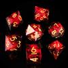 DND Dice Set Handmade 7 Accessories Sharp Edge Dice for Dungeons and Dragons TTRPG Games, Multi-Sided RPG Polyhedral Resin Sharp Edge Dice Roleplaying Games (Black Red) view 1