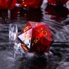 DND Dice Set Handmade 7 Accessories Sharp Edge Dice for Dungeons and Dragons TTRPG Games, Multi-Sided RPG Polyhedral Resin Sharp Edge Dice Roleplaying Games (Black Red) view 2