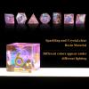 Sharp Edge DND Dice Set Handmade 7 Accessories Dice for Dungeons and Dragons TTRPG Games, Multi-Sided RPG Polyhedral Resin Sharp Edge Dice Roleplaying Games view 3