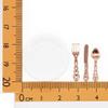 Odoria 1/12 Miniature Plates and Silverware Set Dollhouse Accessories, Copper view 4