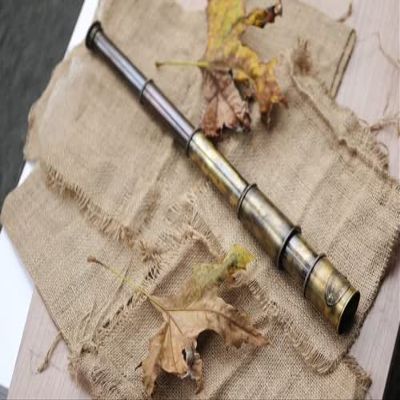 Handcrafted Telescope | Functional Vintage Replica Brass Nautical Antique Telescope | Brass Nautical Spyglass & Collectible Decor (Brass Antique)