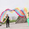 Dragon Dance Ribbon Extra Long Dragon Dance Ribbon for Adult, Light Flowy Traditional Throw Streamer, Artistic Cloth Rhythmic Ribbon Wands, Birthday Party Gift (Color : Style1, Size : Length) view 2