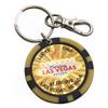 Las Vegas Keychain, Lucky Poker Chip (Gold - $1M) view 1