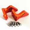 for Traxxas E-Revo VXL 2.0 5411 5413 Aluminum Ajustable Rear Wing Mount Orange view 1