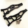 for Arrma 1/8 Kraton Outcast Talion Notorious 6S AR330219 Aluminum Front Lower Suspension Arms Black view 2