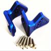 for Traxxas E-Revo VXL 2.0 5411 5413 Aluminum Ajustable Rear Wing Mount Blue view 1