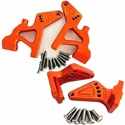 for Traxxas E-Revo VXL 2.0 5411 5413 8616 Aluminum Ajustable Rear Wing Mount Orange