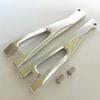 for Arrma 1/8 Kraton Outcast Talion Notorious 6S AR330218 Aluminum Front Upper Suspension Arms Silver view 1