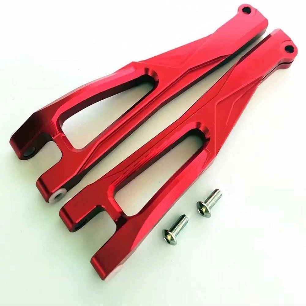 for Arrma 1/8 Kraton Outcast Talion Notorious 6S AR330218 Aluminum Front Upper Suspension Arms Red