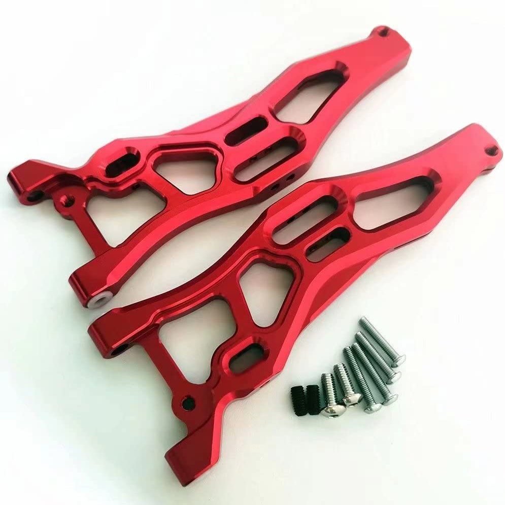 for Arrma 1/8 Kraton Outcast Talion Notorious 6S AR330219 Aluminum Front Lower Suspension Arms Red