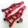 for Arrma 1/8 Kraton Outcast Talion Notorious 6S AR330219 Aluminum Front Lower Suspension Arms Red view 2