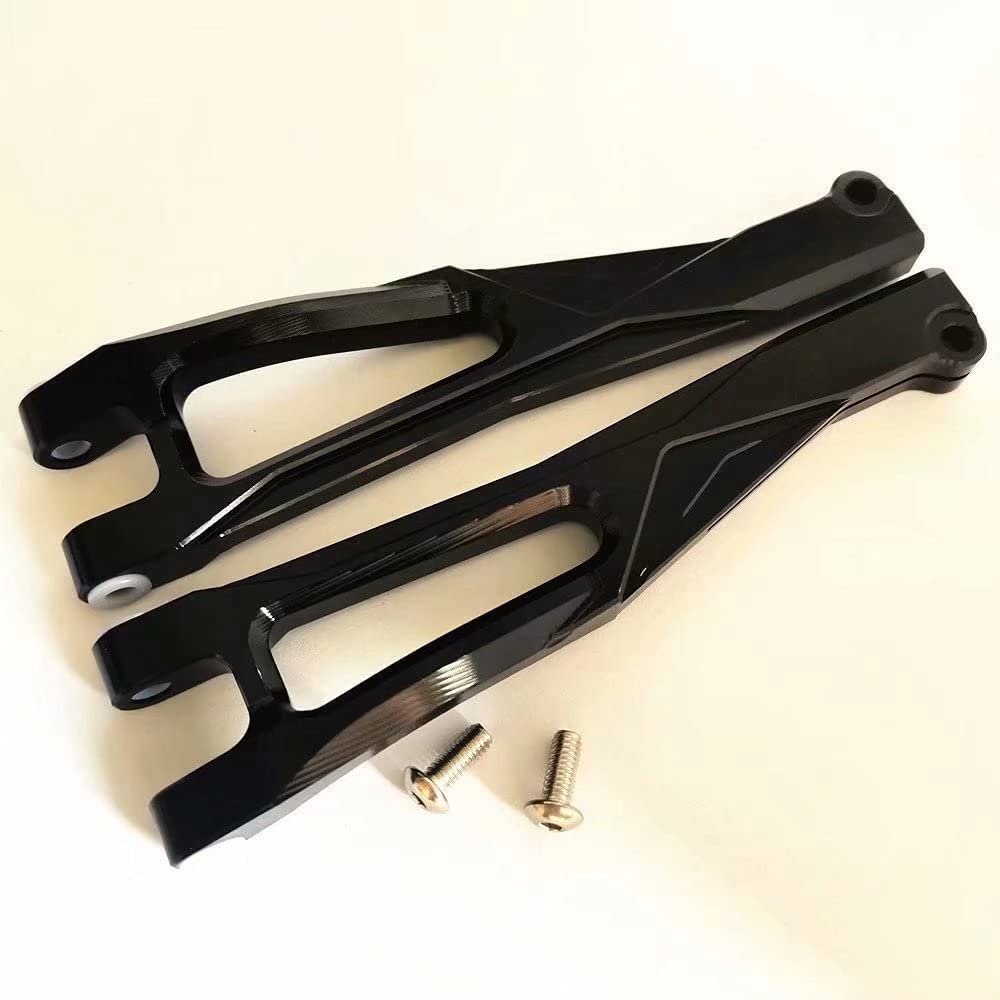 for Arrma 1/8 Kraton Outcast Talion Notorious 6S AR330218 Aluminum Front Upper Suspension Arms Black